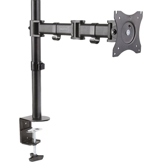 Digitus DA-90361 1x Monitor bordsfäste 38,1 cm (15) - 68,6 cm (27) Vridbar, Justerbar i höjd, Tiltbar, Svängbar, Roterbar