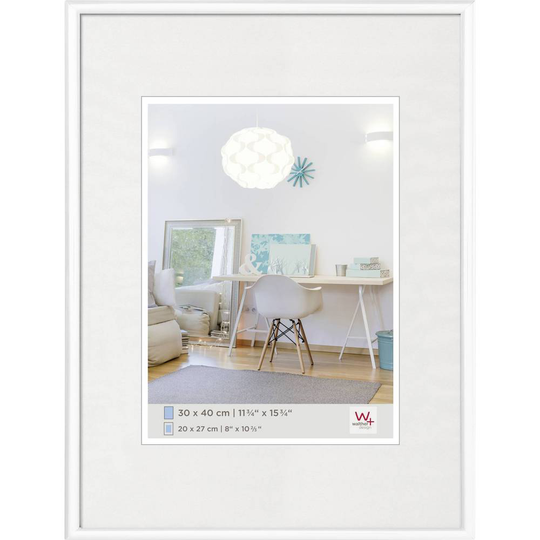 walther+ design KV040W Växelram akryl Pappersformat: 30 x 40 cm Vit