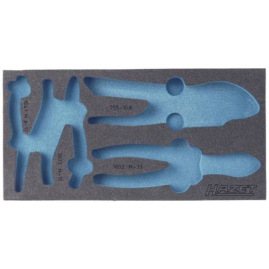 Hazet 163-121L 163-121L Skumgummiinlägg (L x B) 342 mm x 172 mm