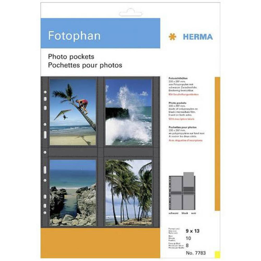 Herma Fotorullar Svart, Transparent 9 x 13 cm
