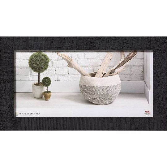 walther+ design HO153B Växelram akryl Pappersformat: 15 x 30 cm Svart
