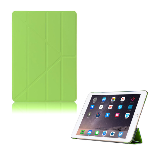 iPad (2017) origami läderfodral - Grön