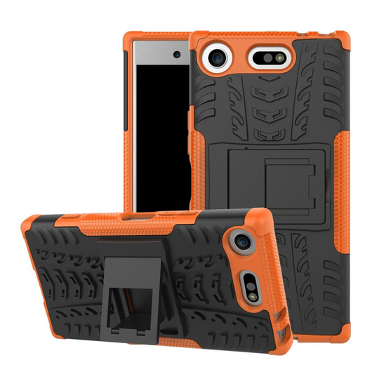 Sony Xperia XZ1 Compact Skal med kickstand funktion - Orange