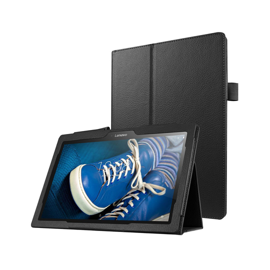 Amdrup Litchi Läderfodral för Lenovo Tab 2 A10-30 - Svart