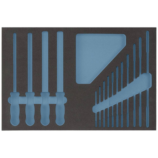 Hazet 163-55L 163-55L Skumgummiinlägg (L x B) 519 mm x 342 mm