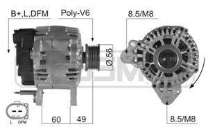 Generator, AUDI,SEAT,SKODA,VW, 06F 903 023 B, 06F 903 023 BX, 06F 903 023 G, 06F 903 023 GX