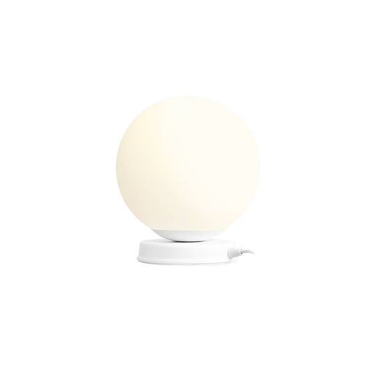 Bordslampa Ball, vitt stativ
