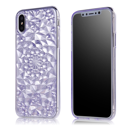 SULADA iPhone X Diamant designat skal - Lila