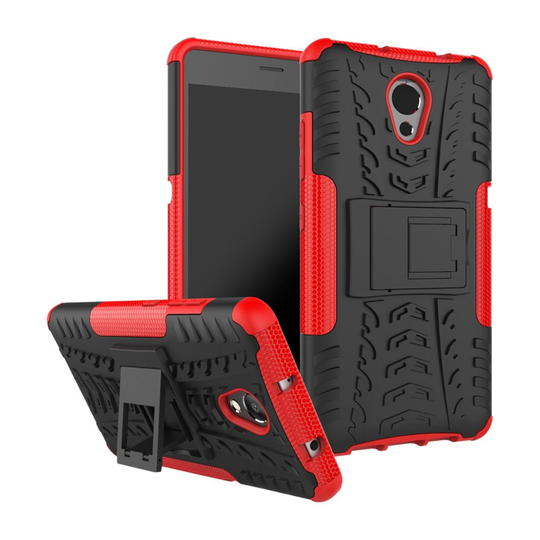 Lenovo P2 Hybird skal med kickstand - Röd