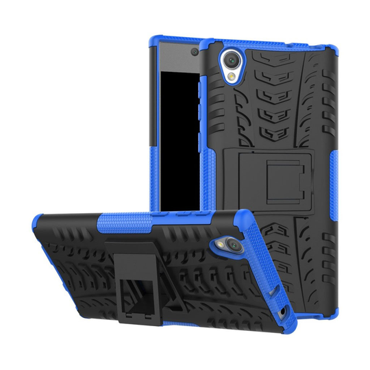 Sony Xperia L1 Hybird skal med unik kickstand funktion - Blå