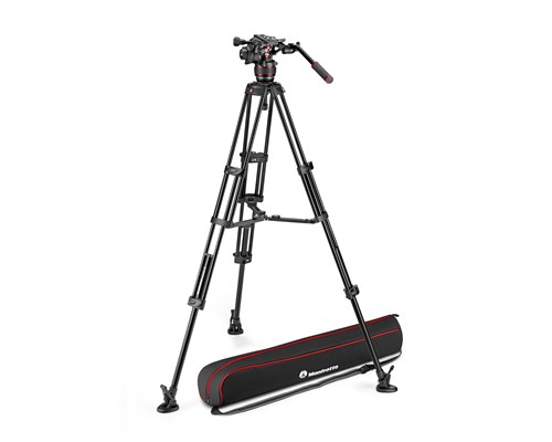 Manfrotto Nitrotech 608 + Alu Twin Ms Tripod
