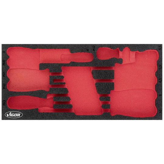 Vigor V4989-L V4989-L Skumgummiinlägg (L x B) 393 mm x 188 mm