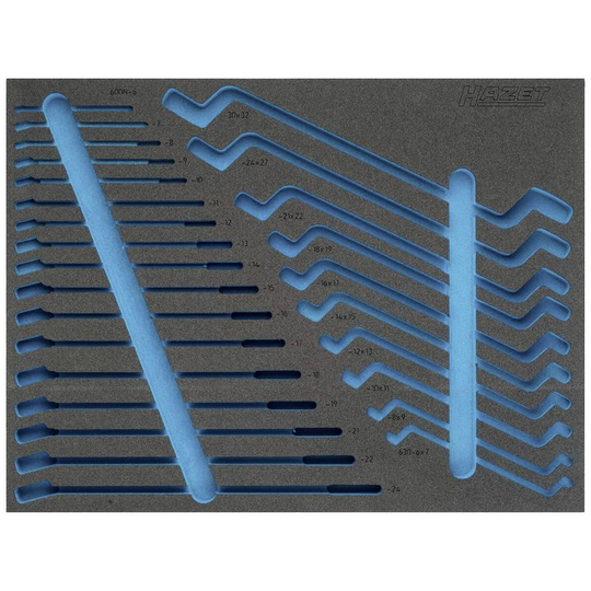Hazet 163-374L 163-374L Skumgummiinlägg (L x B) 519 mm x 392 mm