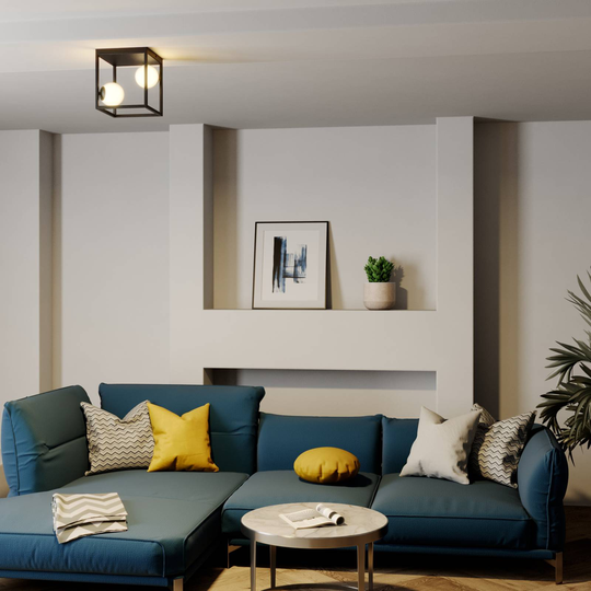 Lindby Utopia LED-taklampa, 2 lampor