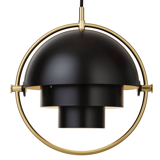 GUBI Multi-Lite hänglampa 25,5 cm mässing/svart