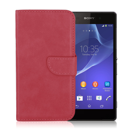 Sony Xperia Z3 Compact Case with Card Holder (Red)