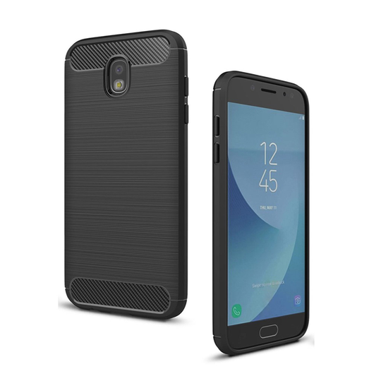 Samsung Galaxy J5 (2017) Skal med karbonfiber textur - Svart