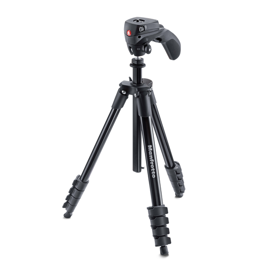 MANFROTTO Stativkit Compact Action Aluminium Svart