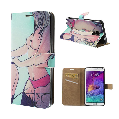 Liksom (Topless) Samsung Galaxy Note 4 Flip-Fodral