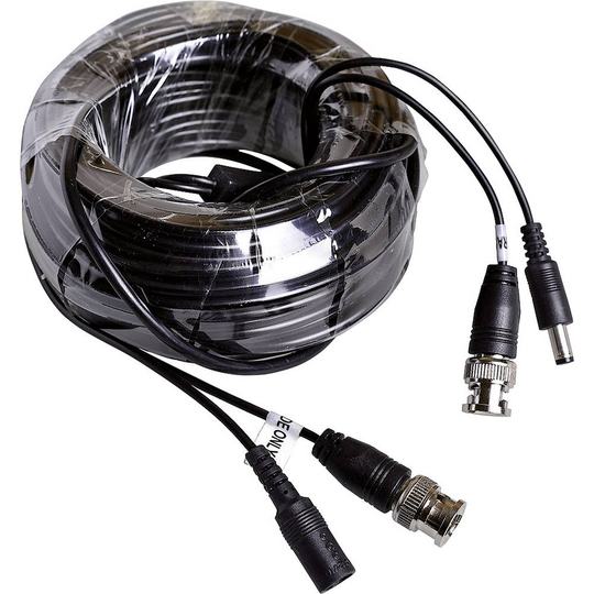m-e modern-electronics 55324 Kamera, Video, Ström Anslutningskabel 40.00 m Svart