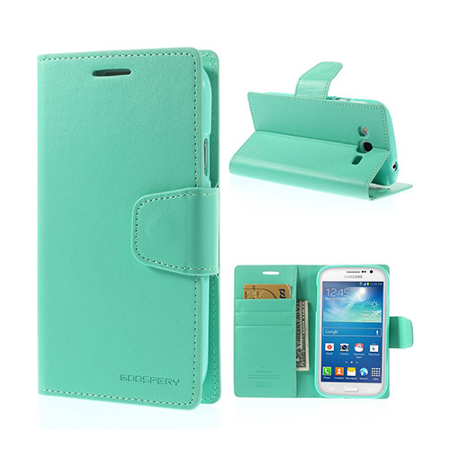 Mercury Sonata Samsung Galaxy Grand Neo Läder Flip Fodral - Cyan