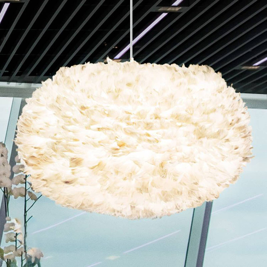 Ljusgrå skärm – pendellampa Eos X-large