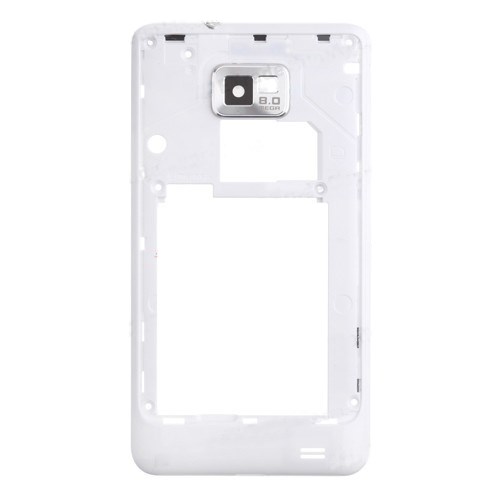 Samsung Galaxy S2 i9100 Chassi med kameralins, Vit