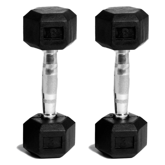 Abilica Abilica Hex Dumbbells Par 3 kg st, Hantlar Hex
