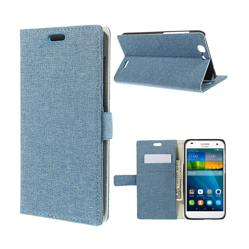 Garborg Fabric Huawei Ascend G7 Fodral - Ljusblå
