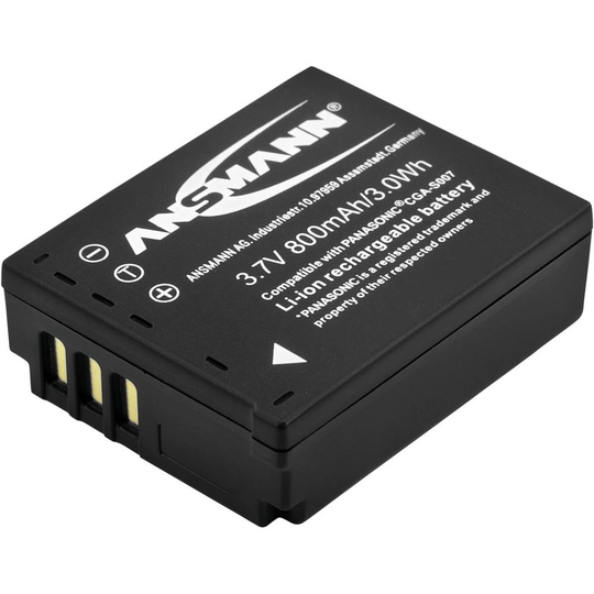 Ansmann A-Pan CGA S007 Kamerabatteri Ersättning originalbatteri CGA-S007E, CGA-S007 3.7 V 800 mAh
