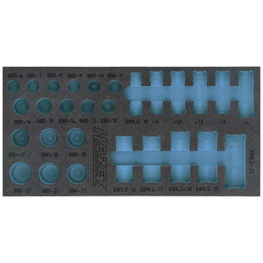 Hazet 163-489L 163-489L Skumgummiinlägg (L x B) 342 mm x 172 mm