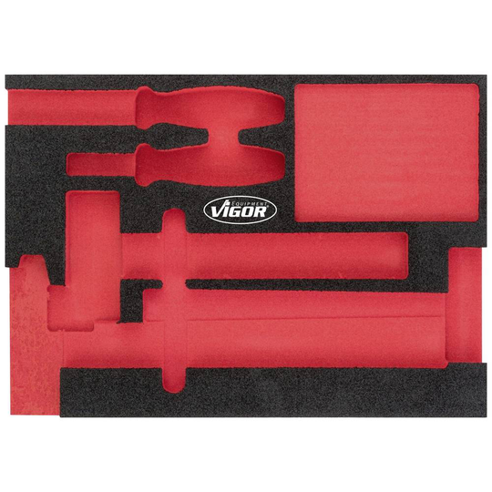Vigor V5085-L V5085-L Skumgummiinlägg (L x B) 393 mm x 282 mm