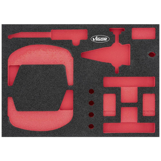 Vigor V7261-L V7261-L Skumgummiinlägg (L x B) 393 mm x 282 mm