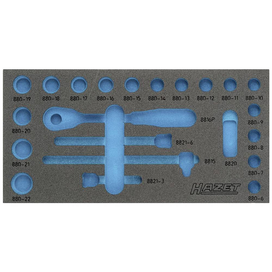 Hazet 163-353L 163-353L Skumgummiinlägg (L x B) 342 mm x 172 mm