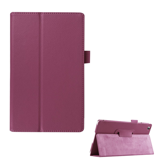 Mortensen Litchi Läderfodral till Lenovo Tab 3 8.0 - Lila