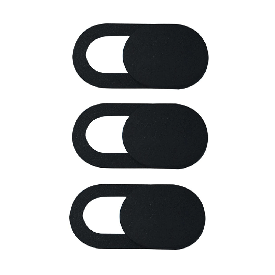 Spyslide Kameraskydd - säkra din webkamera - 3 Pack - Svart