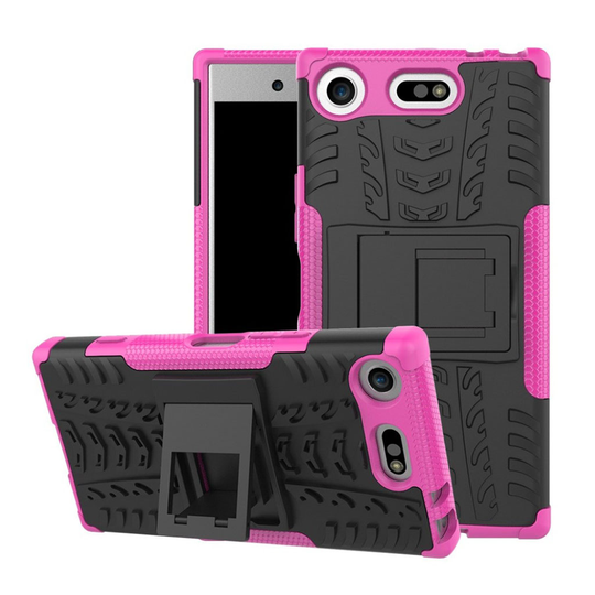 Sony Xperia XZ1 Compact Skal med kickstand funktion - Rosa