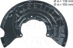 Bromssköld, framaxel vänster, AUDI,SEAT,VW, 1K0 615 311C, 8J0 615 311