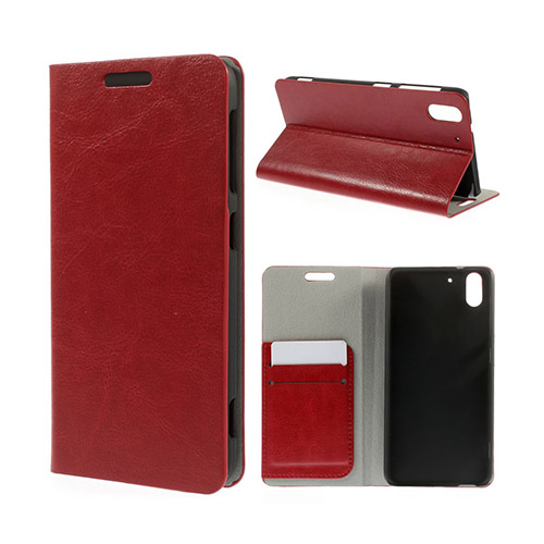 Mankell HTC Desire Eye Läder Flip Fodral - Röd