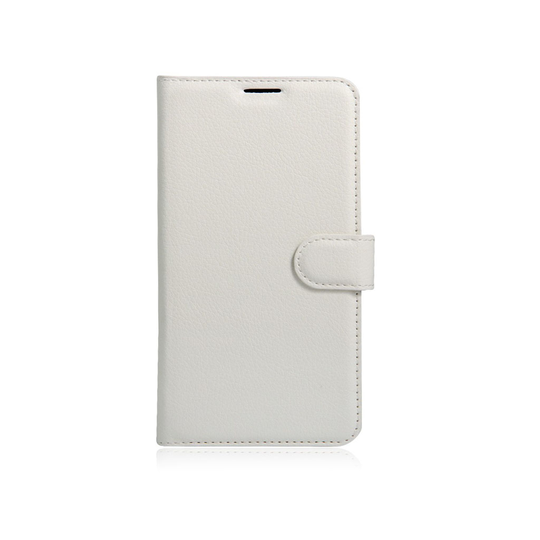 Samsung Galaxy A3 (2017) litchi läderfodral - Vit