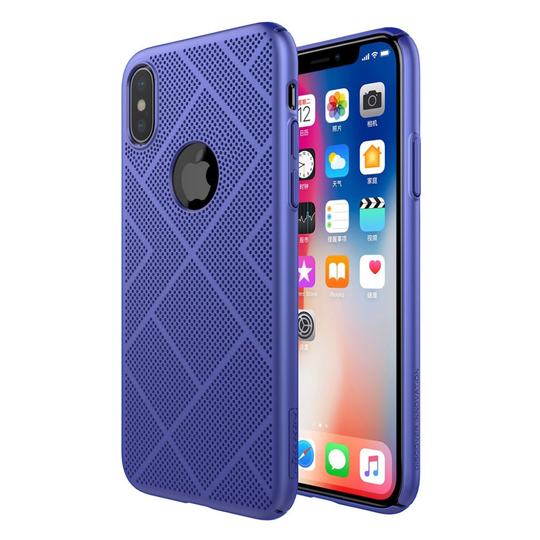 NILLKIN iPhone X Skal med exklusiv design - Blå
