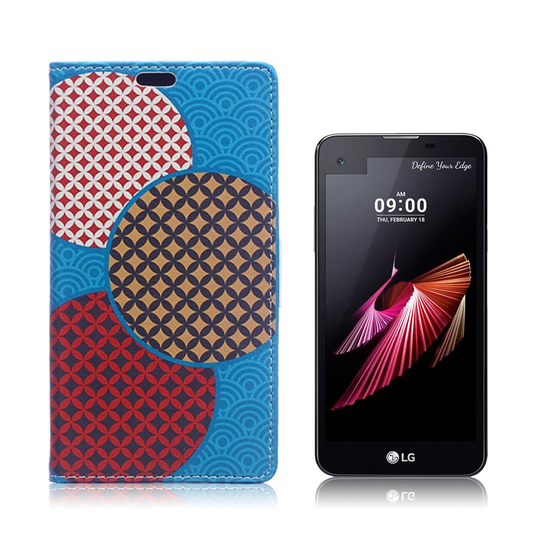 Moberg LG X Screen Läderfodral - Cirklar