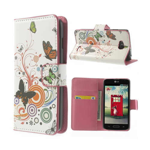 Moberg (Fjärilar & Cirklar) LG L90 Flip-Fodral
