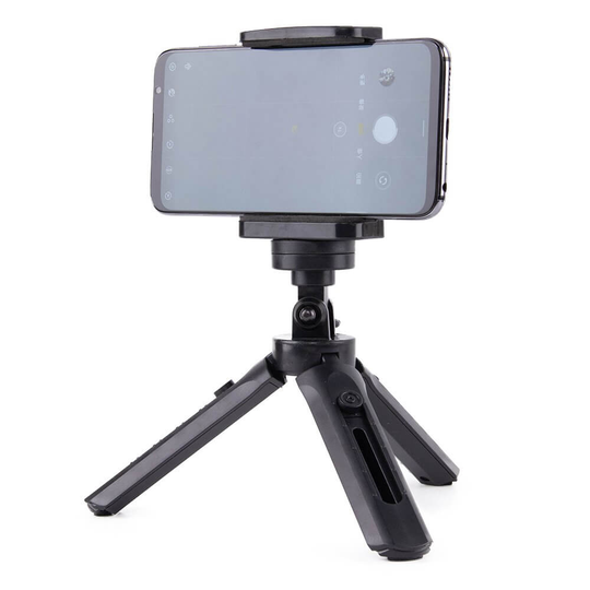 Mini Tripod telefonhållare selfie stick GoPro Svart