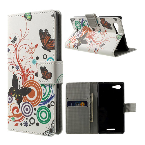 Moberg (Fjärilar & Cirklar) Sony Xperia E3 Fodral