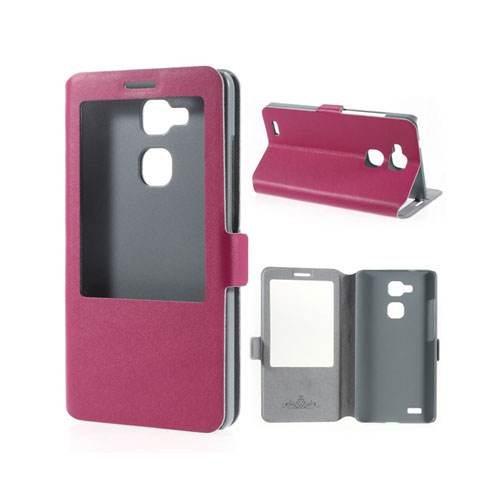 Doormoon (Het Rosa) Huawei Ascend Mate 7 Läder Flip Fodral