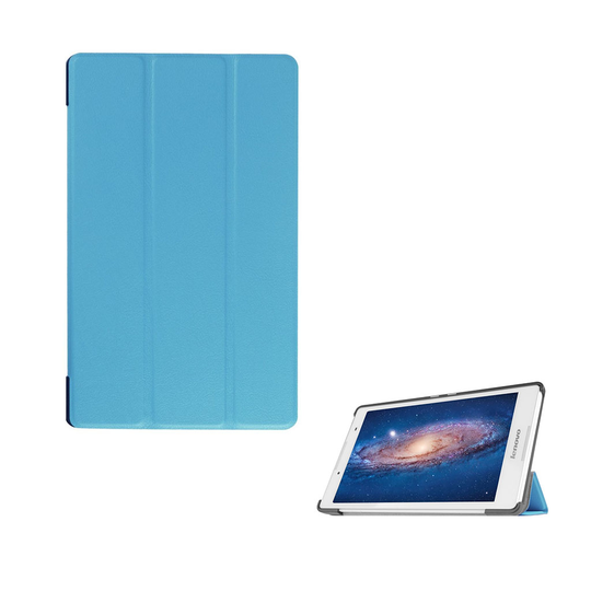 Amdrup Tri-fold Läderfodral till Lenovo Tab 3 8.0 - Ljusblå
