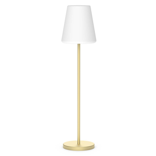 Newgarden Lola Slim 120 solcellsgolvlampa mässing