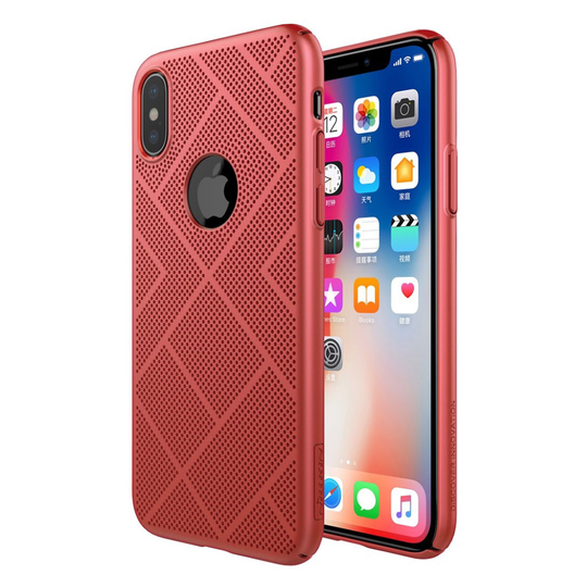 NILLKIN iPhone X Skal med exklusiv design - Röd