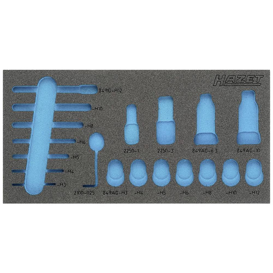 Hazet 163-336L 163-336L Skumgummiinlägg (L x B) 342 mm x 172 mm